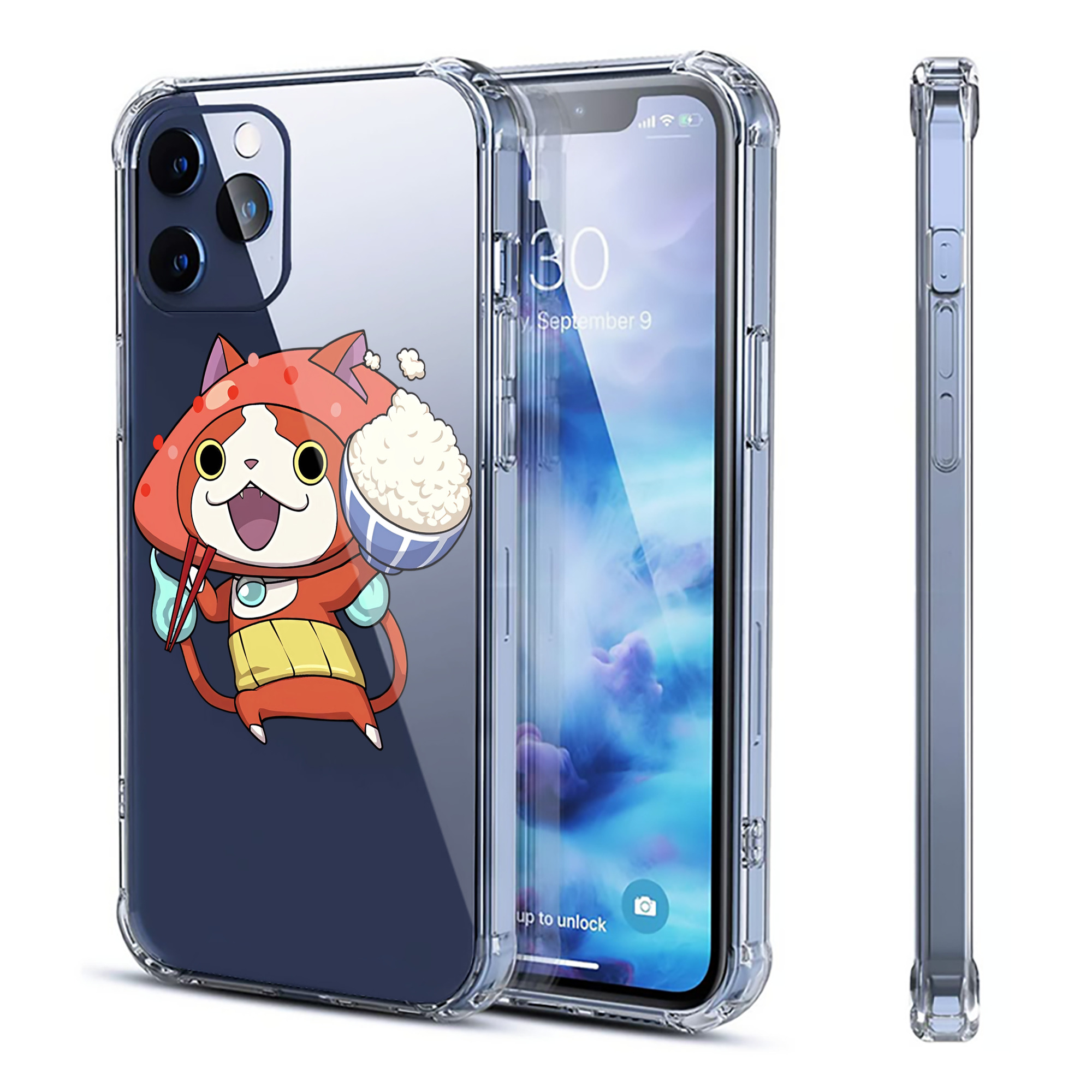 （画像用） 妖怪ウォッチ Yo-kai Watch 【iPhone 12シリーズ対応】透明スマホケース（クリアソフトケース）